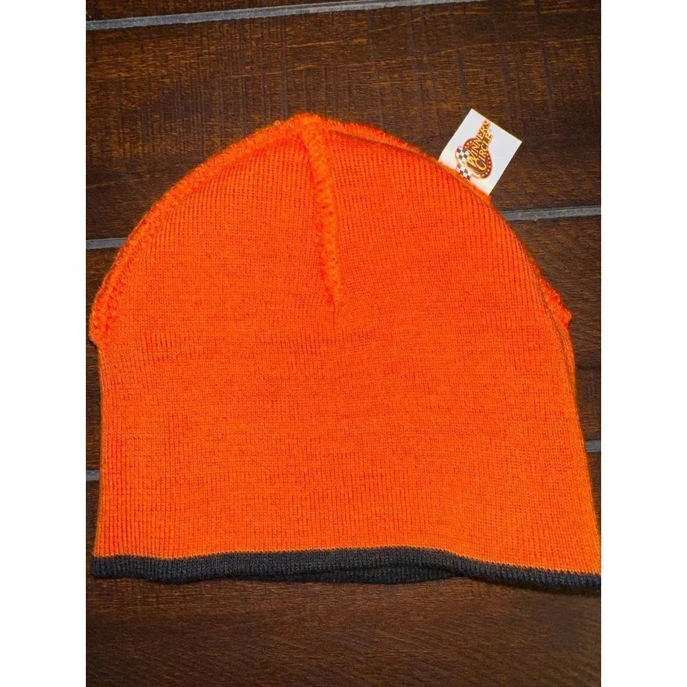 Tony Stewart 20 Orange & Black Beanie Hat Toboggan‎